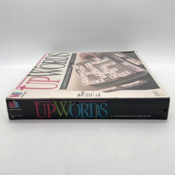 Upwords Milton Bradley 3-Dimensional Word Game 2-4 Players Ages 10+ Box Damage - Picture 8 of 15